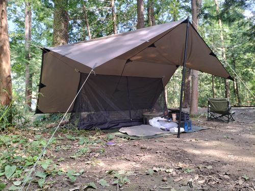 CAMPiii(キャンピー) ぼっちオヤジさんのキャンプブログ 9月キャンプ⛺️スタート😁 月川荘キャンプ場 林間サイト