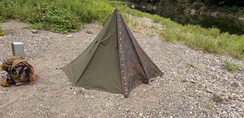 軍幕野営🪖〜ポ軍&times;ノルウェー軍camoⅡ〜⛺️ 前川キャンプ場 ソロキャンプ フリーサイト Camp 'n'g  Roll♪🏁さんのキャンプブログ CAMPiii（キャンピー） -キャンプ専用SNS キャンプのすべてがここに集まる-