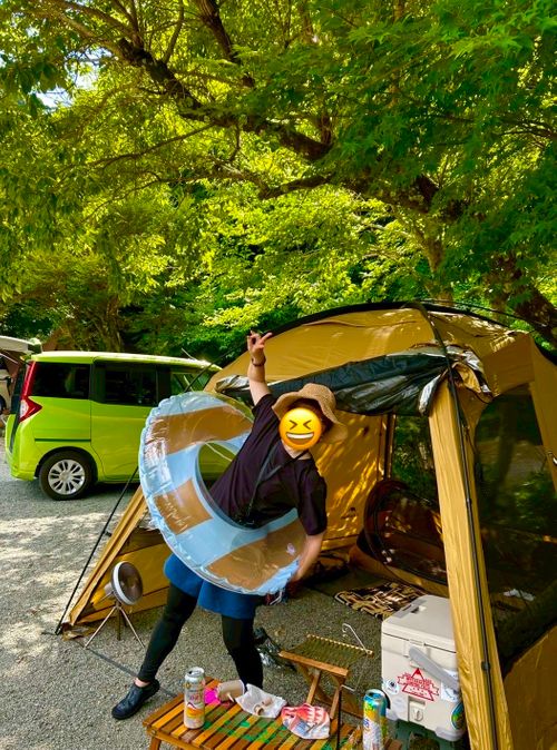 いいオトナだけど全力で川遊びをするためのキャンプ!!! 道志渓谷キャンプ場 グループキャンプ 区画サイト ぷりんさんのキャンプブログ CAMPiii(キャンピー) -キャンプ専用SNS キャンプのすべてがここに集まる-