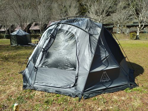 新幕デビューin白鳥の湖🏕️ ふれあいパーク大原湖 ソロキャンプ 区画サイト ＪＩＭＭＹさんのキャンプブログ CAMPiii（キャンピー） -キャンプ専用SNS キャンプのすべてがここに集まる-