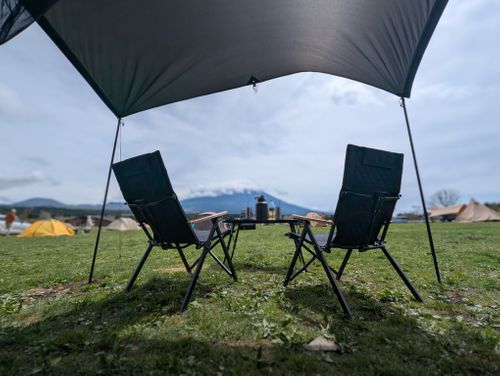 雨にも負けず風にも負けず&hellip; ふもとっぱらキャンプ場 ファミリーキャンプ 好々爺🇯🇵さんのキャンプブログ CAMPiii（キャンピー） -キャンプ専用SNS キャンプのすべてがここに集まる-