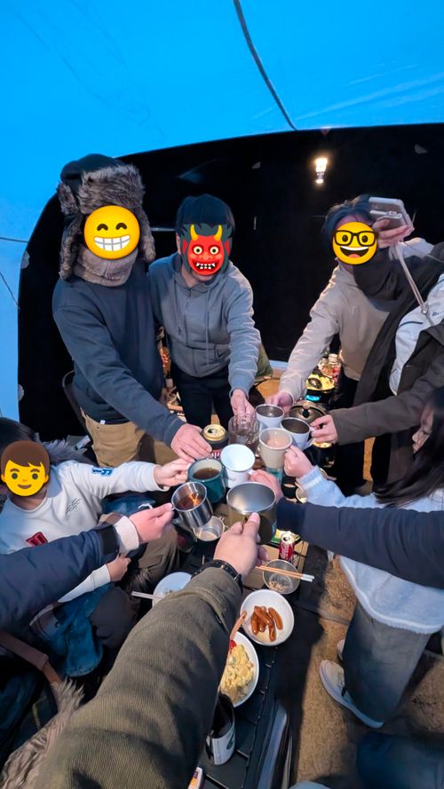 ひな祭り(だったね)🎎WBC応援キャンプ⚾️ たまなフラワーパーク ソロキャンプ ファミリーキャンプ グループキャンプ 区画サイト ヒゲキャンさんのキャンプブログ CAMPiii（キャンピー） -キャンプ専用SNS キャンプのすべてがここに集まる-