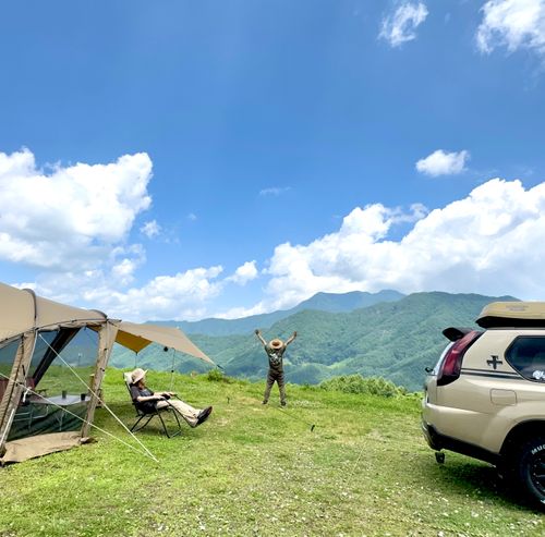 ★50回記念★  夏の高原絶景キャンプ 立原高原キャンプ場 ファミリーキャンプ フリーサイト EJIさんのキャンプブログ CAMPiii（キャンピー） -キャンプ専用SNS キャンプのすべてがここに集まる-