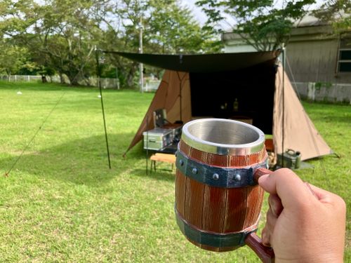 　初海外？　いや、千葉です♪   CAMPiece君津 廃校キャンプ場 ソロキャンプ けんじさんのキャンプブログ CAMPiii（キャンピー） -キャンプ専用SNS キャンプのすべてがここに集まる-
