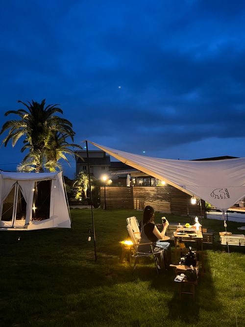 ここは、日本ですか😳✨✨？        🌴🌴🌴南国🏝️リゾートおしゃれ空間✨✨素敵すぎた群馬アカツキキャンプヴィレッジ⛺️ Akatsuki village ファミリーキャンプ 区画サイト Izumiさんのキャンプブログ CAMPiii（キャンピー） -キャンプ専用SNS キャンプのすべてがここに集まる-