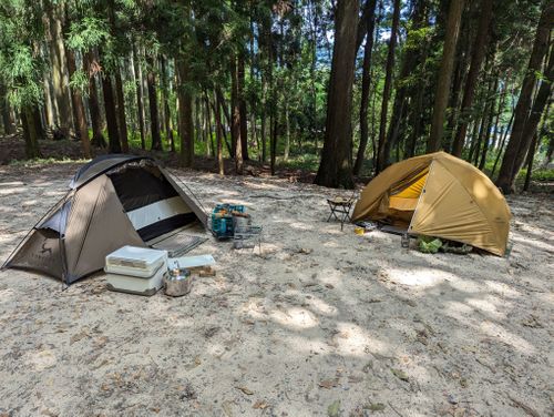 【過去記事】投稿サボってた時の夏の思い出記事で滋賀をうめる 奥琵琶湖キャンプ場 グループキャンプ 区画サイト 週末スナフキンさんのキャンプブログ CAMPiii（キャンピー） -キャンプ専用SNS キャンプのすべてがここに集まる-