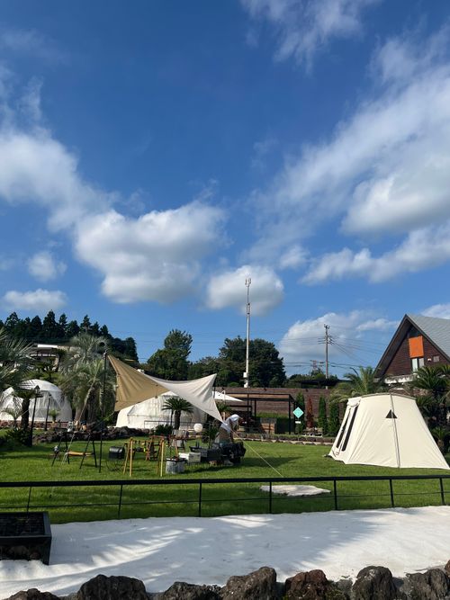 ここは、日本ですか😳✨✨？        🌴🌴🌴南国🏝️リゾートおしゃれ空間✨✨素敵すぎた群馬アカツキキャンプヴィレッジ⛺️ Akatsuki village ファミリーキャンプ 区画サイト Izumiさんのキャンプブログ CAMPiii（キャンピー） -キャンプ専用SNS キャンプのすべてがここに集まる-