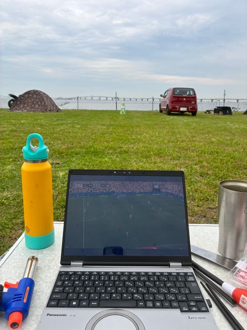 キャンプでワールドカップ きさらづCAMP in MITATE ソロキャンプ フリーサイト オートサイト アクセルさんのキャンプブログ CAMPiii（キャンピー） -キャンプ専用SNS キャンプのすべてがここに集まる-
