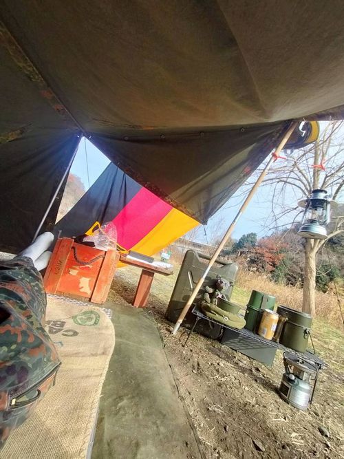 2025年   またしても 雨の軍幕祭り 角田大橋河川敷 ソロキャンプ フリーサイト ウエィダーさんのキャンプブログ CAMPiii（キャンピー） -キャンプ専用SNS キャンプのすべてがここに集まる-