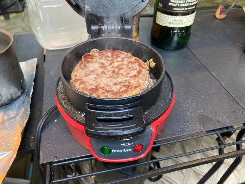 朝バーガー編　１月キャンプ2回目 智光山公園 キャンプ場 グループキャンプ オートサイト 区画サイト boorishcamperさんのキャンプブログ CAMPiii（キャンピー） -キャンプ専用SNS キャンプのすべてがここに集まる-