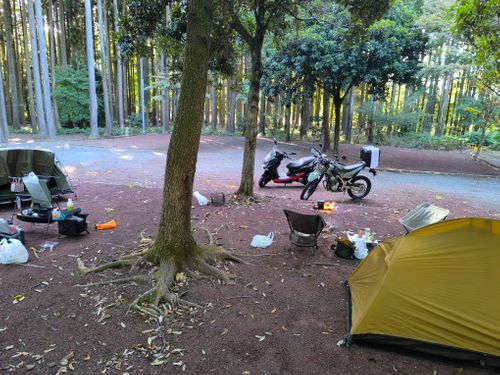 ツーリング登山キャンプ 河津オートキャンプ場 ソロキャンプ グループキャンプ 区画サイト オートサイト としえもんさんのキャンプブログ CAMPiii（キャンピー） -キャンプ専用SNS キャンプのすべてがここに集まる-