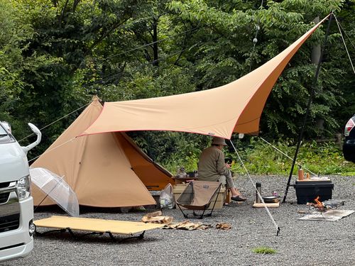 CAMPiii（キャンピー） hiyryushoさんのキャンプブログ 雨と爆風とペースキャンプ 木曽駒冷水キャンプ公園