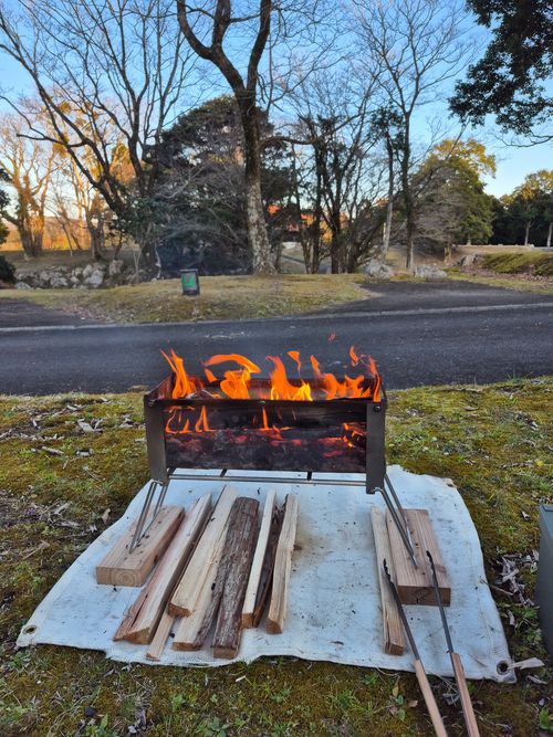 2026年初キャンプ 秋吉台家族旅行村 ファミリーキャンプ 区画サイト オートサイト KSKさんのキャンプブログ CAMPiii（キャンピー） -キャンプ専用SNS キャンプのすべてがここに集まる-