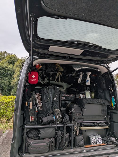 ハスラーが気になる(標高 約150m)(RVパーク(区画、電源付) 3000円)) RVパーク 七里川 ソロキャンプ グループキャンプ オートサイト 区画サイト IZUIZUさんのキャンプブログ CAMPiii（キャンピー） -キャンプ専用SNS キャンプのすべてがここに集まる-