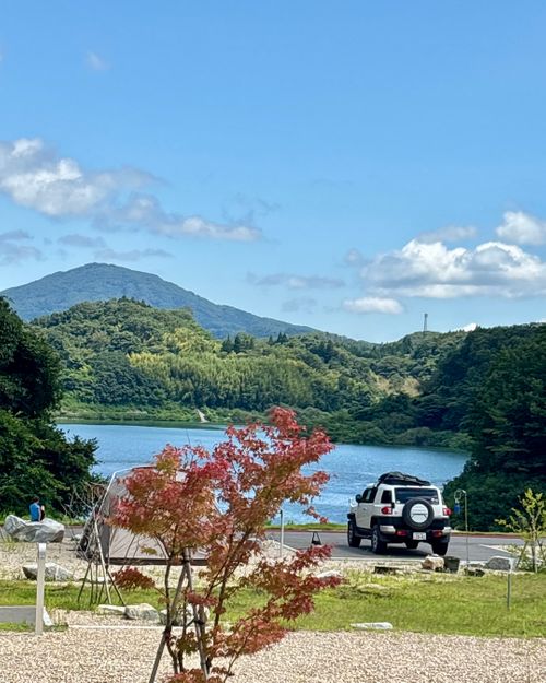 【後編】浴衣できゃんぷ👘 💙そして「孤独のグルメ」 アウトドアヴィレッジ三春 さくら湖キャンプサイト Oniyomeさんのキャンプブログ CAMPiii（キャンピー） -キャンプ専用SNS キャンプのすべてがここに集まる-