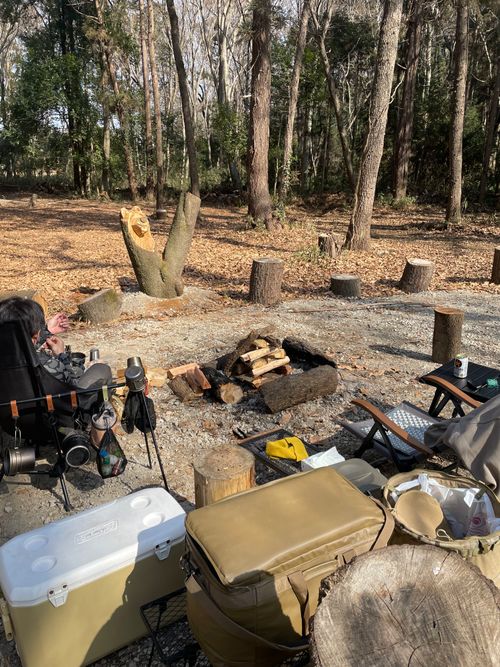 薪放題に満足🪵 くにあきの森：あなたまかせのキャンプ場 グループキャンプ ソロキャンプ フリーサイト もるがんさんのキャンプブログ CAMPiii（キャンピー） -キャンプ専用SNS キャンプのすべてがここに集まる-