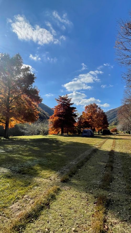 晩秋の大原湖 ふれあいパーク大原湖 ファミリーキャンプ 区画サイト オートサイト フォレキャンさんのキャンプブログ CAMPiii（キャンピー） -キャンプ専用SNS キャンプのすべてがここに集まる-