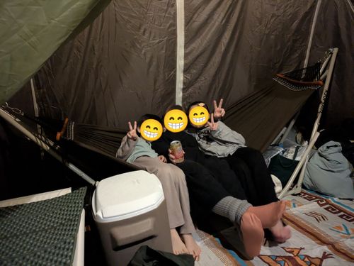 第二回ファミリーキャンプ！ 御立岬第2キャンプ場「星の森」 ファミリーキャンプ オートサイト ビギナー🔰ネイ吉♪さんのキャンプブログ CAMPiii（キャンピー） -キャンプ専用SNS キャンプのすべてがここに集まる-