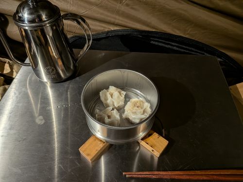 焼売キャンプ 那須たんぽぽ村キャンプ広場 ソロキャンプ フリーサイト 俺の酒場は野にあるさんのキャンプブログ CAMPiii（キャンピー） -キャンプ専用SNS キャンプのすべてがここに集まる-