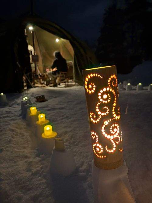 &rdquo;はじめての雪中&rdquo;を全力で楽しむ(*&acute;˘`*) 白川郷ひらせ温泉キャンプサイト グループキャンプ フリーサイト ぷりんさんのキャンプブログ CAMPiii（キャンピー） -キャンプ専用SNS キャンプのすべてがここに集まる-