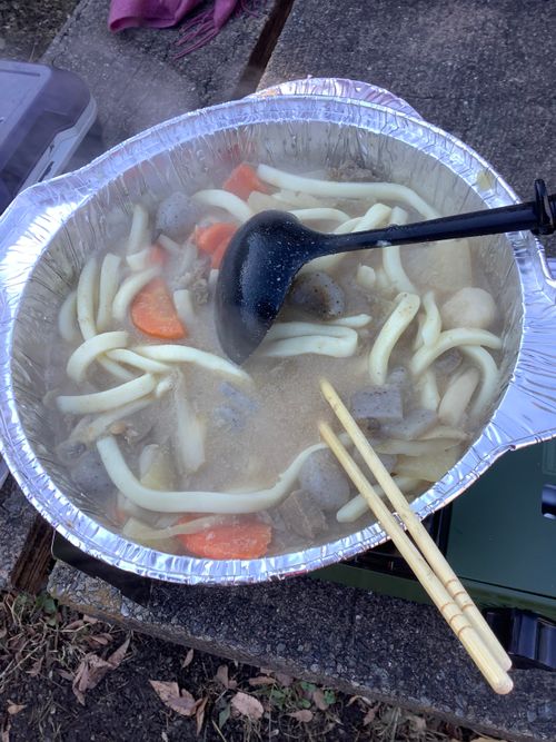 Vol.110 25/NO.29 今年最後の集い‼️ 〆は牡丹鍋で‼️ 坂戸市 ソロキャンプ フリーサイト 🔥焚き火🔥さんのキャンプブログ CAMPiii（キャンピー） -キャンプ専用SNS キャンプのすべてがここに集まる-