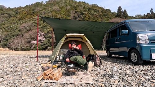 「4月から値上げ&hellip;なのにガラガラ&hellip;キャンプブーム終わった？三連休のキャンプ場で天ぷらキャンプ」【前編】つり橋の里キャンプ場。 つり橋の里キャンプ場 ソロキャンプ フリーサイト HOTさんのキャンプブログ CAMPiii（キャンピー） -キャンプ専用SNS キャンプのすべてがここに集まる-