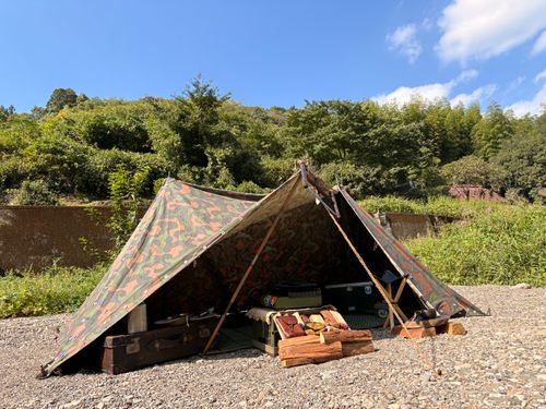 秋休み最終日に軍幕親子キャンプ🪖🏕️ 前川キャンプ場 ファミリーキャンプ フリーサイト Camp 'n'g  Roll♪🏁さんのキャンプブログ CAMPiii（キャンピー） -キャンプ専用SNS キャンプのすべてがここに集まる-