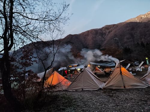 第1回パンダ会（正式） 白川郷ひらせ温泉キャンプサイト グループキャンプ フリーサイト オートサイト けい＠福島県さんのキャンプブログ CAMPiii（キャンピー） -キャンプ専用SNS キャンプのすべてがここに集まる-