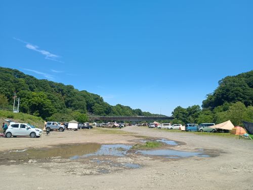 スイス軍🇨🇭ドイツ軍🇩🇪 親子合同演習🏕️ 角田大橋 ファミリーキャンプ フリーサイト ウエィダーさんのキャンプブログ CAMPiii（キャンピー） -キャンプ専用SNS キャンプのすべてがここに集まる-
