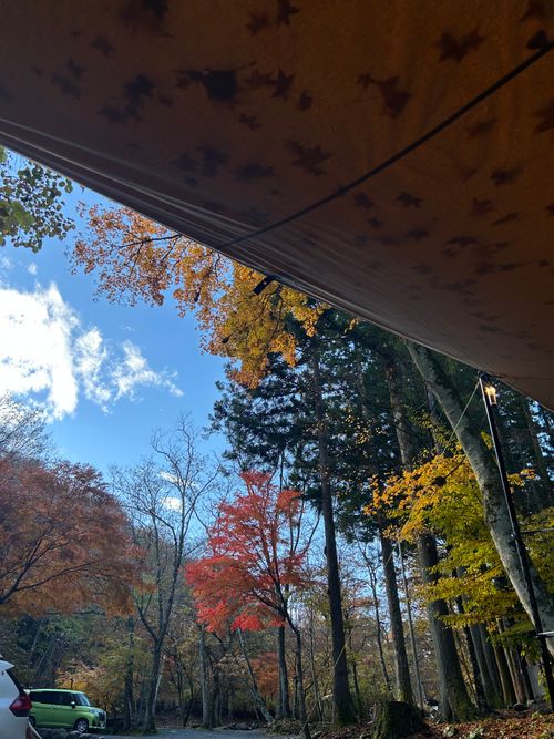 紅葉🍁キャンプ 山伏オートキャンプ場 ソロキャンプ グループキャンプ 区画サイト Genさんのキャンプブログ CAMPiii（キャンピー） -キャンプ専用SNS キャンプのすべてがここに集まる-