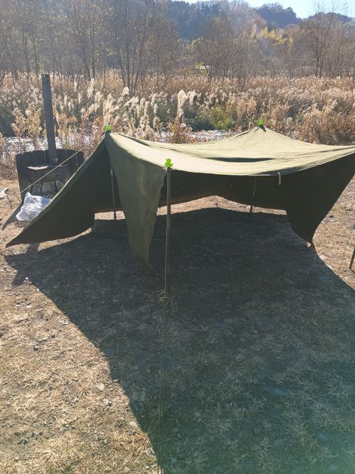 氷点下  軍幕キャンプ 角田大橋河川敷 ソロキャンプ フリーサイト ウエィダーさんのキャンプブログ CAMPiii（キャンピー） -キャンプ専用SNS キャンプのすべてがここに集まる-