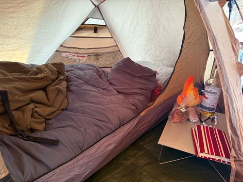 初るぽぽの森〜雪中〜 るぽぽの森 （るぽぽかわさき＆笹谷オートキャンプ場） ソロキャンプ 区画サイト オートサイト ぱぱちょさんのキャンプブログ CAMPiii（キャンピー） -キャンプ専用SNS キャンプのすべてがここに集まる-