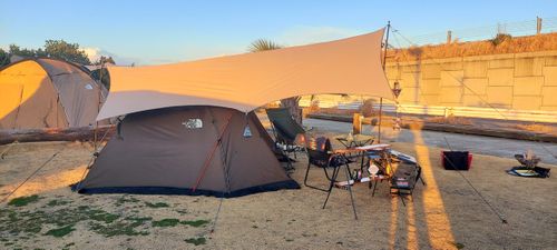 海岸巡り🎣キャンプ Beach Camp九十九里 ファミリーキャンプ オートサイト 区画サイト 夢見るクマさんのキャンプブログ CAMPiii（キャンピー） -キャンプ専用SNS キャンプのすべてがここに集まる-