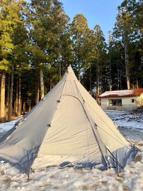 新年雪中デビュー⛄️❄️🌨🏔️@前編 閑乗寺公園 第2キャンプ場 ファミリーキャンプ 区画サイト オートサイト ぐうたら夫婦さんのキャンプブログ CAMPiii（キャンピー） -キャンプ専用SNS キャンプのすべてがここに集まる-