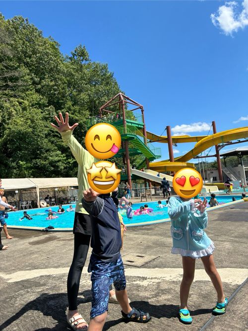 2025年9回目、恒例のプールキャン🏊‍♂️ 邑南町青少年旅行村 ファミリーキャンプ 区画サイト オートサイト わいげさんのキャンプブログ CAMPiii（キャンピー） -キャンプ専用SNS キャンプのすべてがここに集まる-