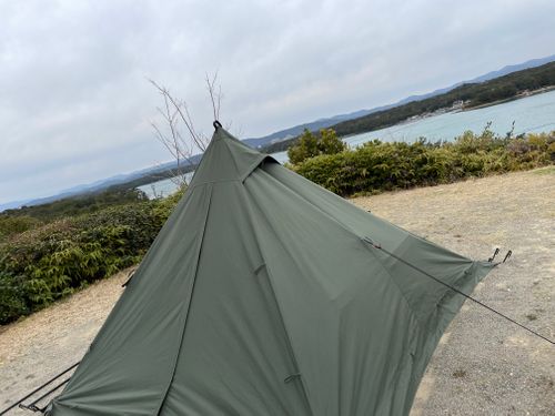 今年初キャンプは強風で ともやま公園キャンプ村 ソロキャンプ 区画サイト hideさんのキャンプブログ CAMPiii（キャンピー） -キャンプ専用SNS キャンプのすべてがここに集まる-