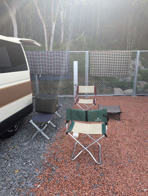 急に納車が決まり急遽の旅 RVパーク BEACH FRONT SAKAI ファミリーキャンプ 区画サイト yosihikozc4さんのキャンプブログ CAMPiii（キャンピー） -キャンプ専用SNS キャンプのすべてがここに集まる-