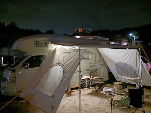 さい干しと温泉♨に旬の秋刀魚！ついでに試し張のキャンプ 十二坊温泉 オートキャンプ場 ファミリーキャンプ キャンピングカー vios outdoor'sさんのキャンプブログ CAMPiii（キャンピー） -キャンプ専用SNS キャンプのすべてがここに集まる-