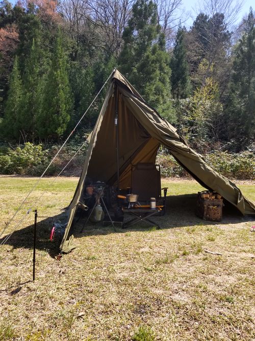 夏日！暑い暑い🥵 かみくの桃源郷 ソロキャンプ グループキャンプ 区画サイト マッサンさんのキャンプブログ CAMPiii（キャンピー） -キャンプ専用SNS キャンプのすべてがここに集まる-