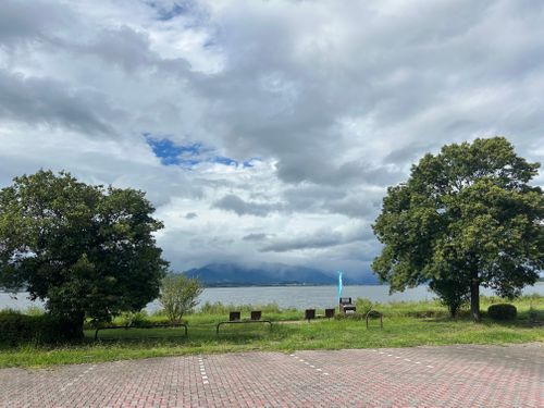 遠征キャンプ Part1   下道倶楽部〜西へ 湖岸緑地 志那2 ソロキャンプ グループキャンプ フリーサイト Genさんのキャンプブログ CAMPiii（キャンピー） -キャンプ専用SNS キャンプのすべてがここに集まる-