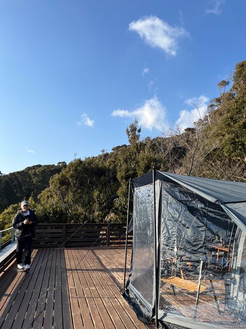 南伊豆夕日ヶ丘キャンプ場で✨✨✨✨念願のプレミアムデッキサイト満喫✨✨✨✨ 南伊豆夕日ヶ丘キャンプ場 ファミリーキャンプ 区画サイト Izumiさんのキャンプブログ CAMPiii（キャンピー） -キャンプ専用SNS キャンプのすべてがここに集まる-