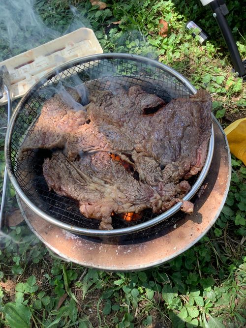 Vol.98 25/NO.17 お肉焼きに行く‼️ 坂戸市運動公園 ソロキャンプ フリーサイト 🔥焚き火🔥さんのキャンプブログ CAMPiii（キャンピー） -キャンプ専用SNS キャンプのすべてがここに集まる-