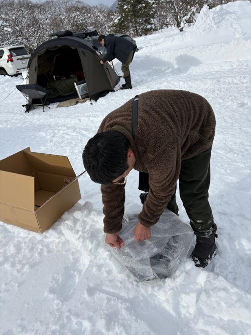 &rdquo;はじめての雪中&rdquo;を全力で楽しむ(*&acute;˘`*) 白川郷ひらせ温泉キャンプサイト グループキャンプ フリーサイト ぷりんさんのキャンプブログ CAMPiii（キャンピー） -キャンプ専用SNS キャンプのすべてがここに集まる-