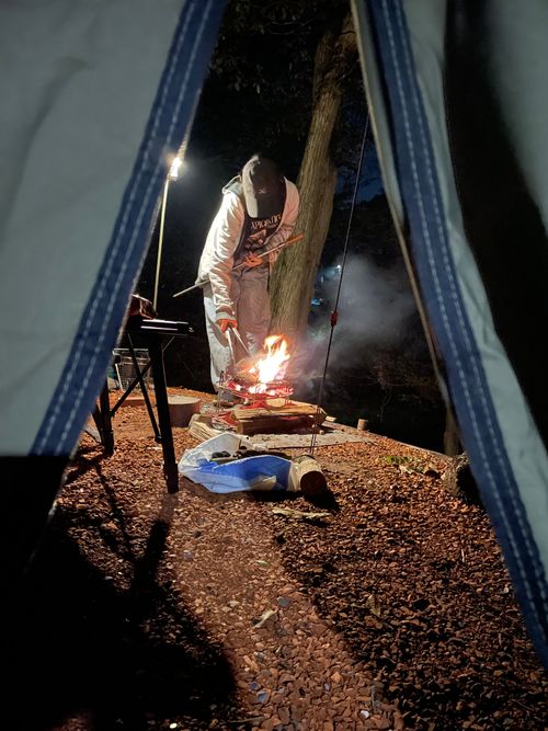 場違い感のあるキャンプ フォレストサンズ長瀞 ファミリーキャンプ フリーサイト もるがんさんのキャンプブログ CAMPiii（キャンピー） -キャンプ専用SNS キャンプのすべてがここに集まる-