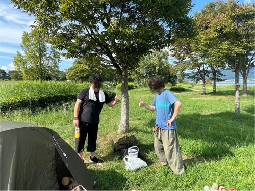 遠征キャンプ Part1   下道倶楽部〜西へ 湖岸緑地 志那2 ソロキャンプ グループキャンプ フリーサイト Genさんのキャンプブログ CAMPiii（キャンピー） -キャンプ専用SNS キャンプのすべてがここに集まる-