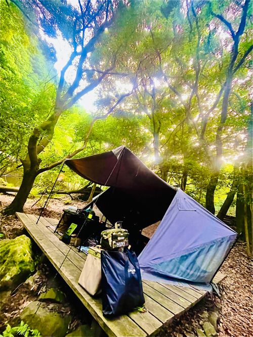 川遊びリターンズ！？おじ🐰キャン△ in 深坂自然の森キャンプ場 〜 CAMP NO.202 深坂自然の森キャンプ場 ソロキャンプ ファミリーキャンプ 区画サイト おじキャン△さんのキャンプブログ CAMPiii（キャンピー） -キャンプ専用SNS キャンプのすべてがここに集まる-
