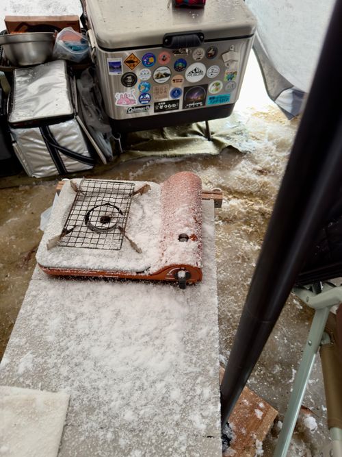 新年雪中デビュー⛄️❄️🌨🏔️@後編 閑乗寺公園 第2キャンプ場 ファミリーキャンプ 区画サイト オートサイト ぐうたら夫婦さんのキャンプブログ CAMPiii（キャンピー） -キャンプ専用SNS キャンプのすべてがここに集まる-