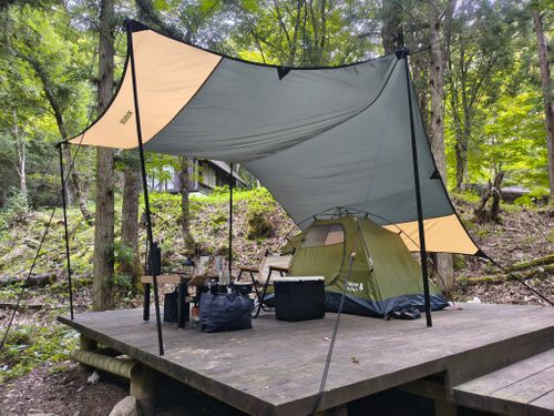 渓流と雨の避暑キャンプ🏕 匹見峡レストパーク ソロキャンプ 区画サイト ＪＩＭＭＹさんのキャンプブログ CAMPiii（キャンピー） -キャンプ専用SNS キャンプのすべてがここに集まる-