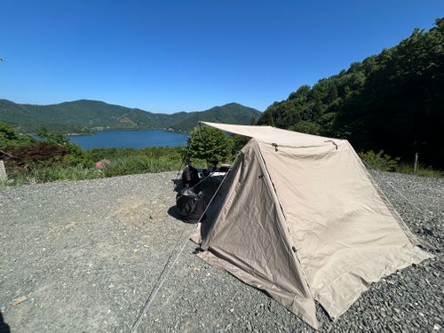 琵琶湖一望ソロキャンプ⛺️ 奥琵琶湖キャンプ場 ソロキャンプ オートサイト Tadokoroさん🔰さんのキャンプブログ CAMPiii（キャンピー） -キャンプ専用SNS キャンプのすべてがここに集まる-
