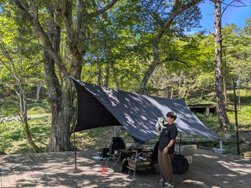 天気に恵まれた高原キャンプ North Village Hirugano - Camping Fields グループキャンプ ソロキャンプ オートサイト 区画サイト ちあさんのキャンプブログ CAMPiii（キャンピー） -キャンプ専用SNS キャンプのすべてがここに集まる-